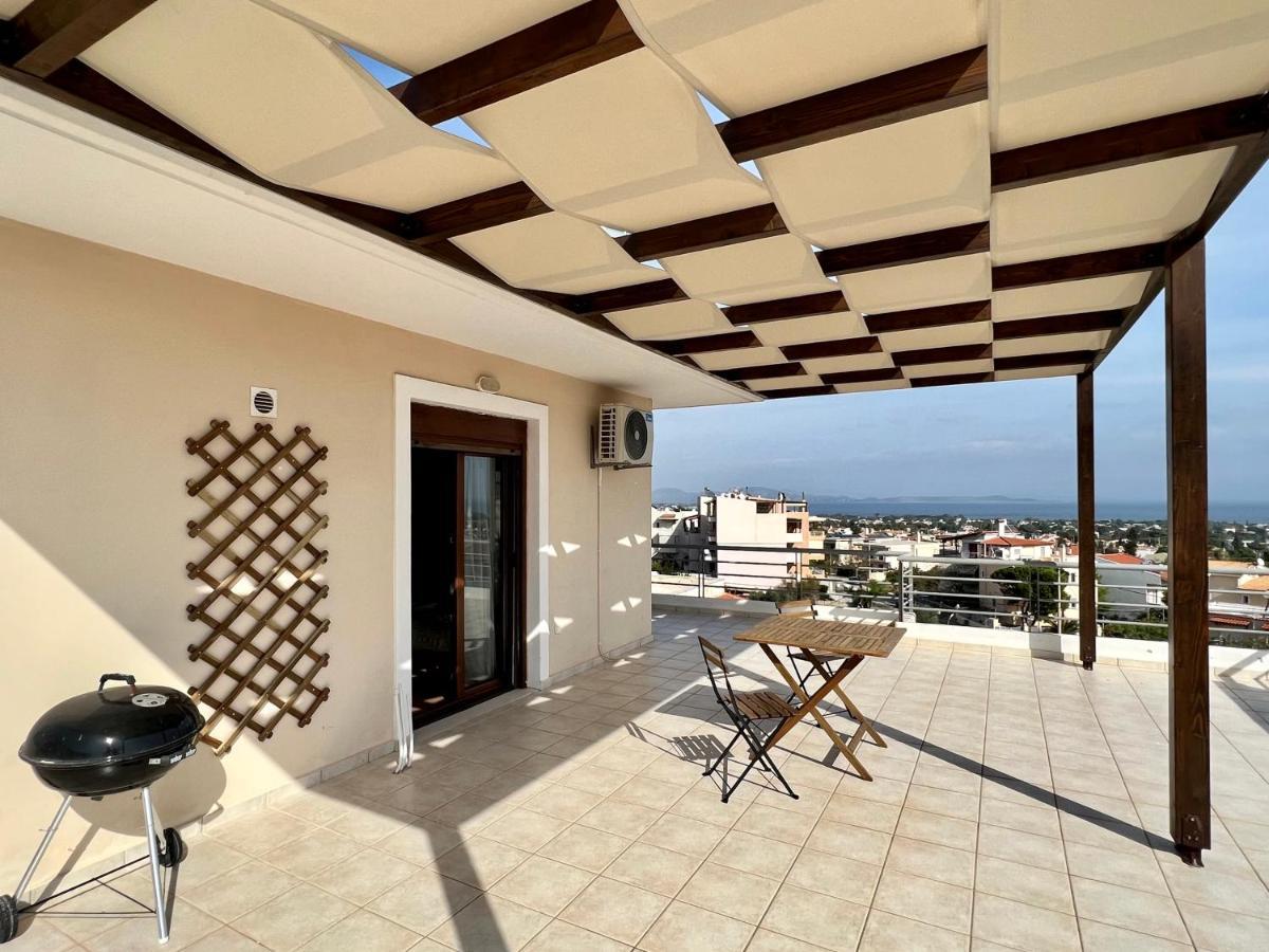 Sunrise Studio With Unhindered View To The Sea. Néa Mákri 外观 照片