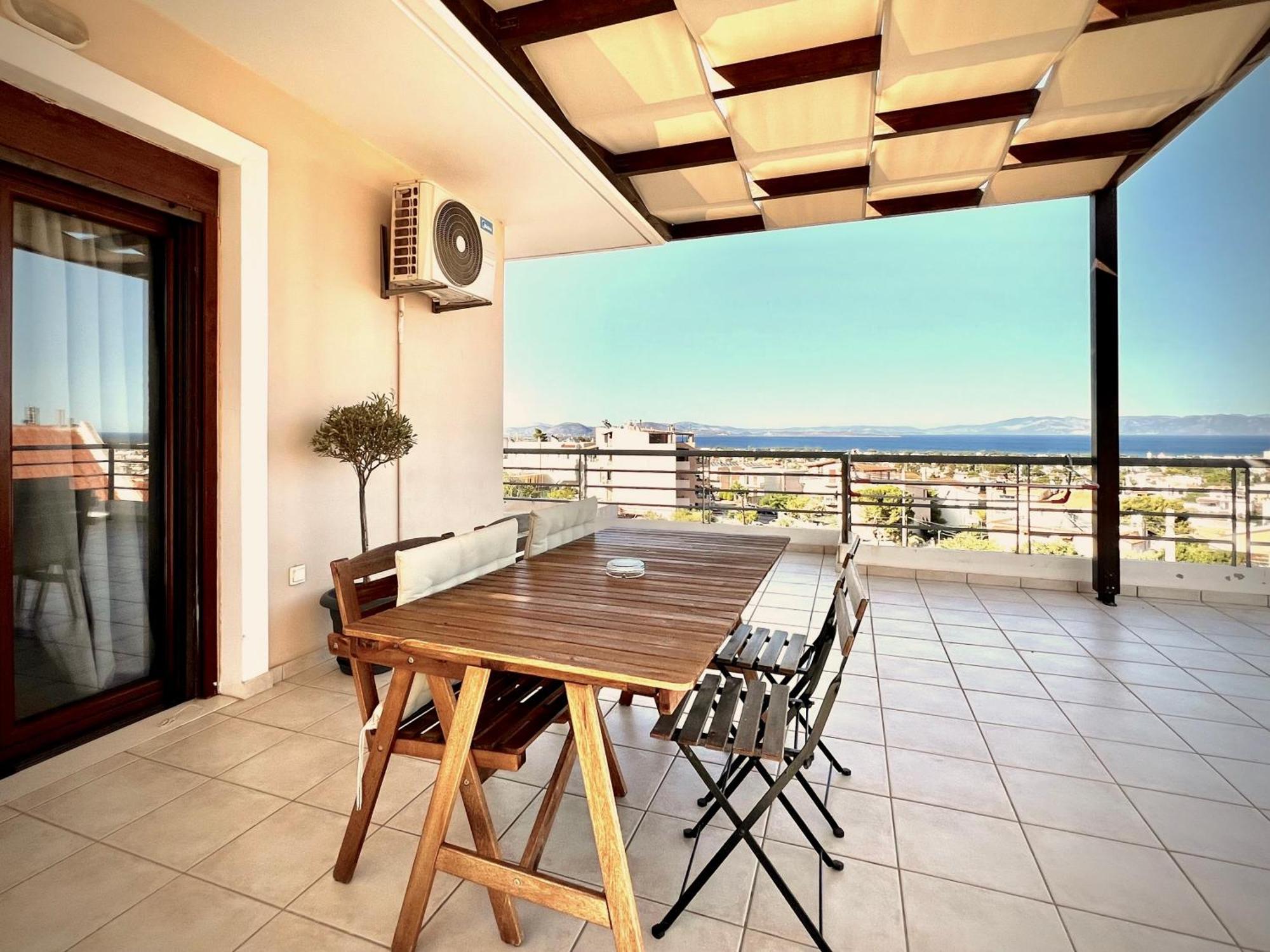Sunrise Studio With Unhindered View To The Sea. Néa Mákri 外观 照片