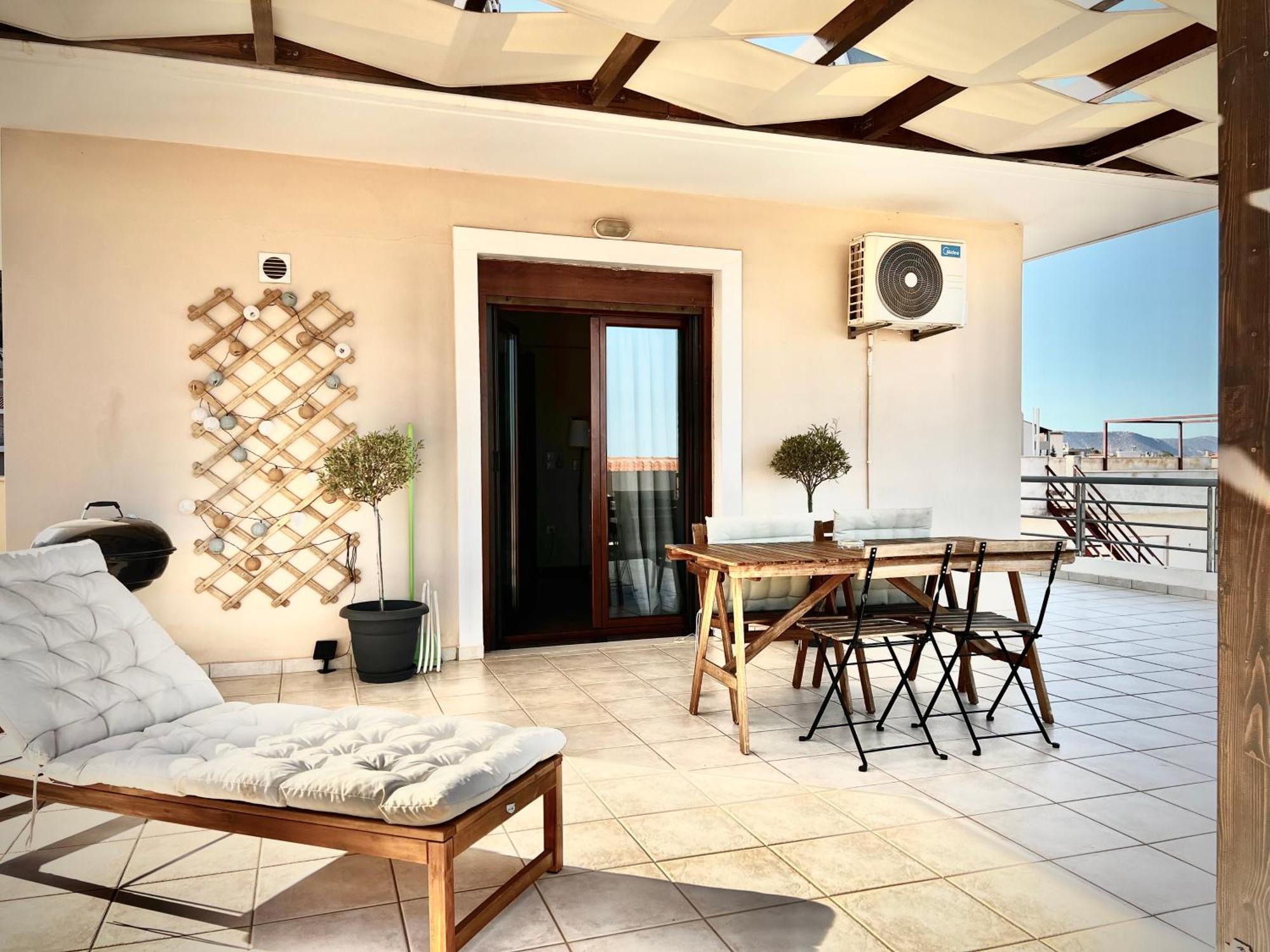 Sunrise Studio With Unhindered View To The Sea. Néa Mákri 外观 照片